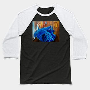 Girl in a Blue Gown Baseball T-Shirt